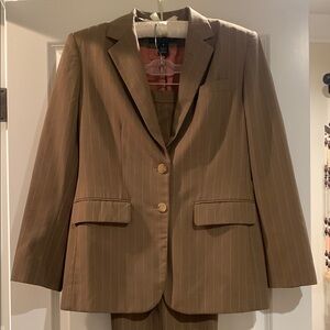 Vintage Ralph Lauren Brown Pinstripe Blazer